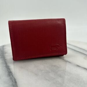 NWT ARRIGO soft red leather wallet